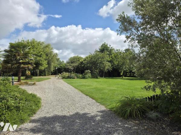 Château-Gontier - Maison 193m² habitables, terrain de 7655m² en partie boisé avec dépendance.