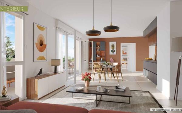 Appartement à vendre    2 pièces • 76,70 m2 Neuville-sur-Saône