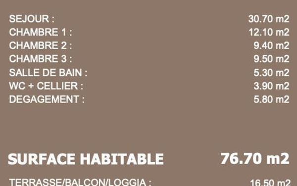 Appartement à vendre    2 pièces • 76,70 m2 Neuville-sur-Saône