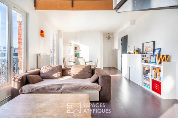 Duplex en dernier étage avec vue sur la Basilique de Saint-Denis