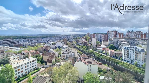 PUTEAUX/ DEFENSE appartement 3 pièces de 76 m² sans vis-à-vis avec cave et parking