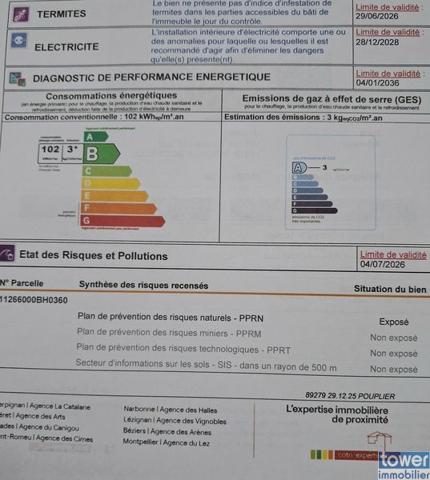 MAISON À VENDRE -- PORT LA NOUVELLE. 11210