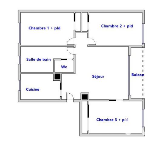 Appartement à vendre 4 pièces 64,84 m² Marly-le-Roi
