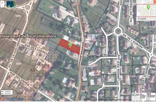 Terrain à bâtir de 1172 m2