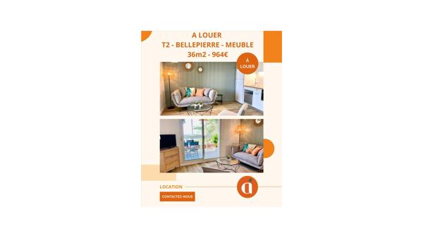T2 2 pièces - 36m² Saint Denis (97400)