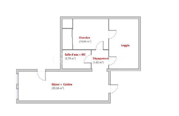 Appartement de 53,01 m²