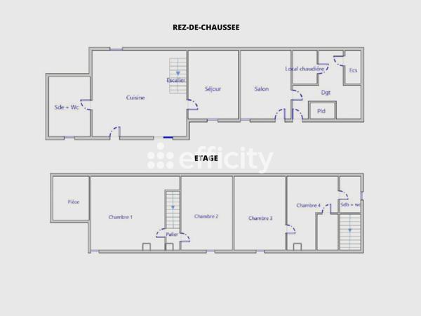 Maison 4 pièces - 133 m² Exclusivité efficity