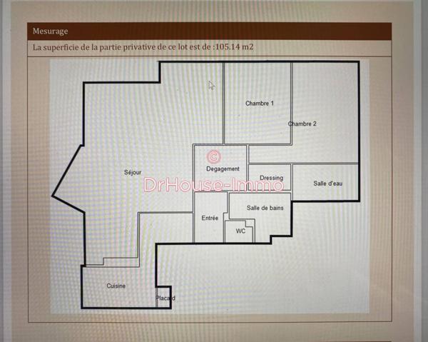 Appartement à vendre 4 pièces de 105 m²