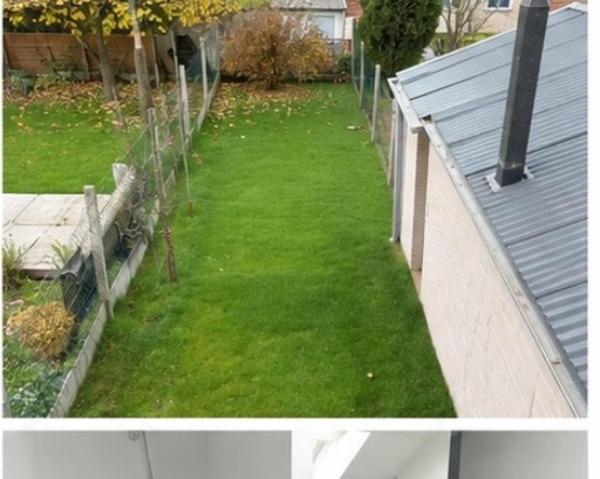 Maison de ville 3 pièces avec jardin.