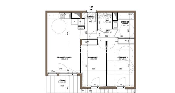 Location Appartement 3 pièces 60 m² - Vendargues 34740
