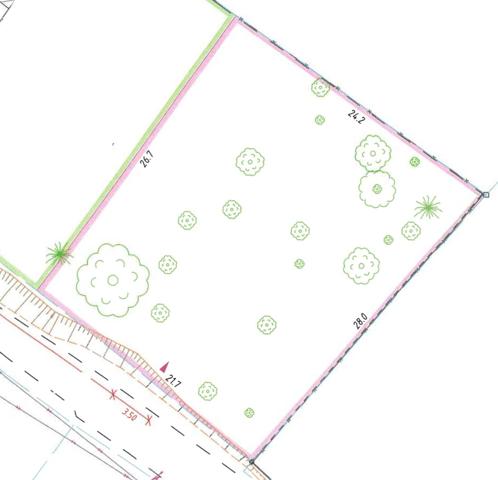 Terrain constructible de 630m2 - Centre ville