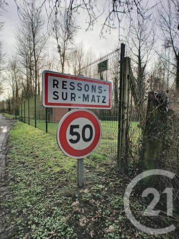 Terrain à vendre  600 m 2   RESSONS SUR MATZ  - 60