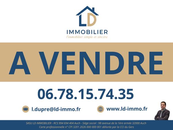 Gimont (32200) Villa T4 de 105m2 avec garage et jardin - Gimont proche