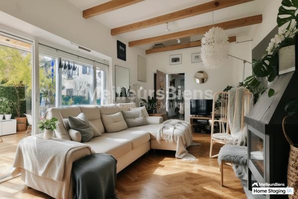 RUEIL MALMAISON - MAISON STYLE LONGERE - 84 M² - 2 CHAMBRES - JARDIN - CUISINE D ETE - TERRAIN 225 M² - CAVE