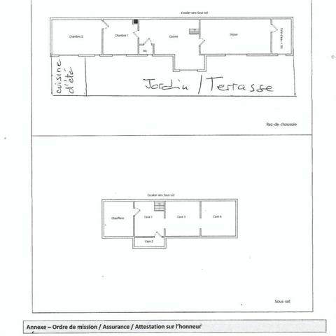 RUEIL MALMAISON - MAISON STYLE LONGERE - 84 M² - 2 CHAMBRES - JARDIN - CUISINE D ETE - TERRAIN 225 M² - CAVE
