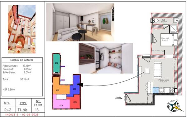 Appartement à vendre    2 pièces • 30 m2 Toulouse