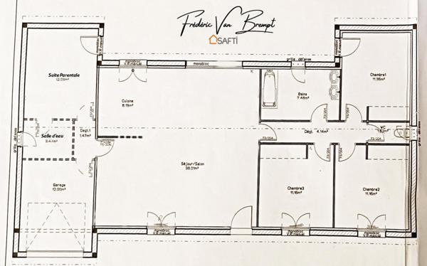 le Carreyrat, Maison 110m2 - 5 pièces - piscine
