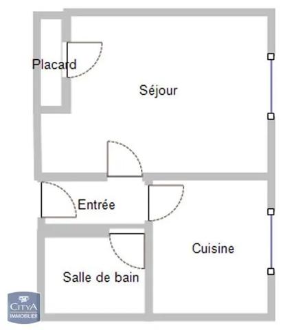 Appartement à vendre 1 pièce 28.07m²