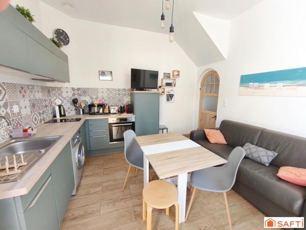Appartement 24 m² au rez-de-chaussée - 1 chambre - 50 mètres de la plage.