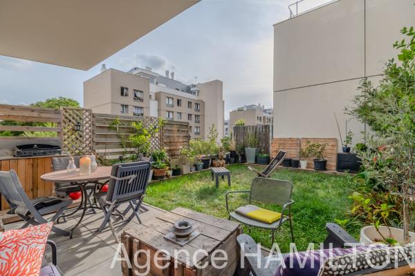 Nanterre université, T4 de 76 m2 avec 50 m2 de jardin/terrasse + parking Nanterre