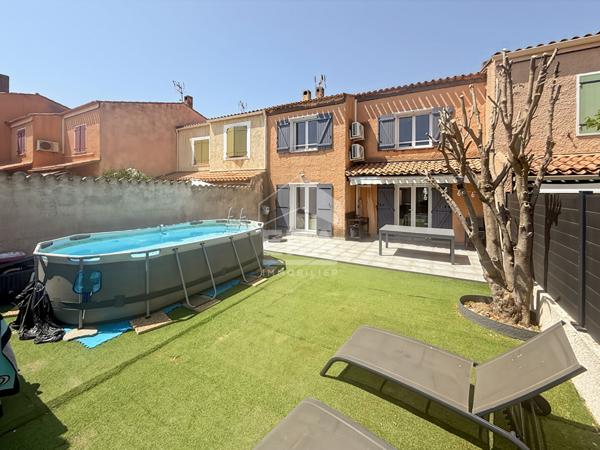 VITROLLES - LES PINCHINADES - Maison mitoyenne T4 de 108m2 sur une parcelle de 190m2 avec garage