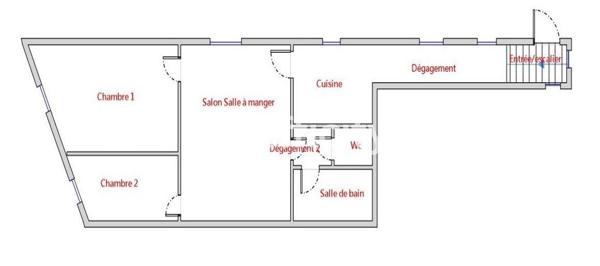 Appartement 3 pièces - 53 m² Exclusivité efficity