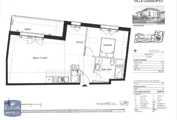 Appartement à louer 2 pièces 55.12m² Chennevières-sur-Marne (94430)