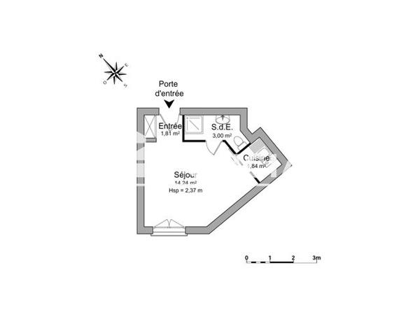 Location Studio 20.89 m² - 1 RUE JEAN BAPTISTE LEGENDRE Saint Gratien 95210