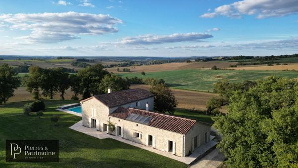 Condom (32100) Propriété en pierre avec piscine et 1ha de terrain à CONDOM