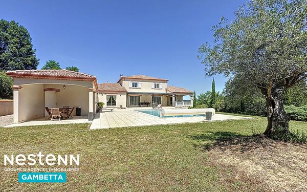 Maison à vendre au FAU à Montauban(82) 5 chambres, piscine, garages