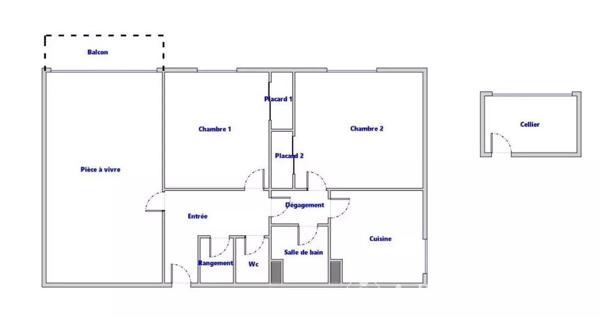 Vente                                                      Appartement
                        
                     3 pièces                      62 m2                     à Pontarlier