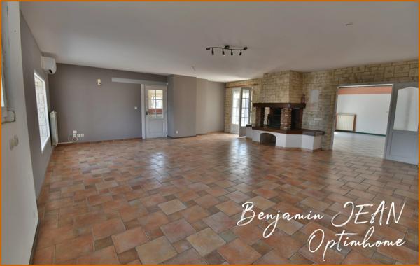 Maison de plain-pied 166m² avec piscine sur 1200m² à Sérignan – Gros potentiel !