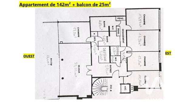 Appartement à vendre 5 pièces 142 m² Vaucresson