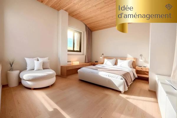 T4 – DERNIER ÉTAGE lumineux et plein de charme à MARIGNIER