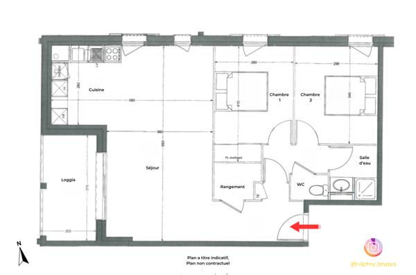 Appartement à vendre 3 pièces 66 m² Soorts-Hossegor