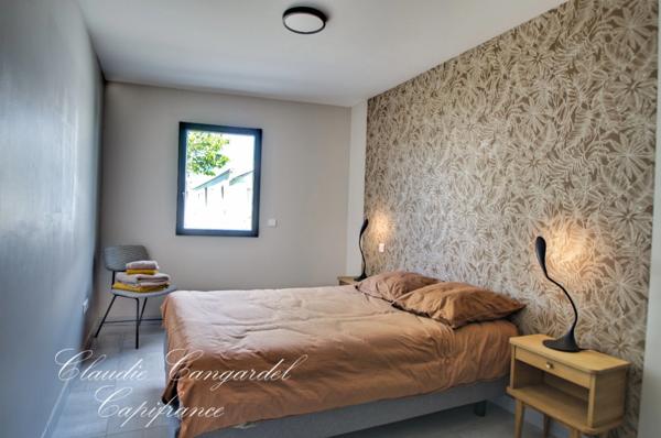MARSILLY, Villa contemporaine de plain-pied, 4 chambres, avec piscine, sans vis à vis, à deux pas de l’océan