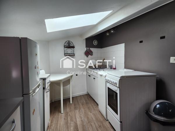 Joli appartement meublé mansardé, lumineux et soigné