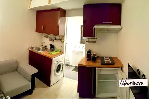 Idéal investisseur – Studio meublé rénové avec mezzanine et cour au calme