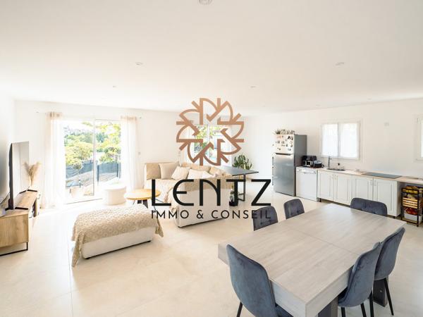 Maison neuve de 100 m² avec garage et jardin à deux pas des commodités