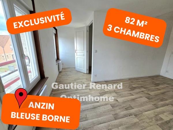 Maison 82 m² Quartier prisé de la Bleuse Borne à Anzin 5 pièces, 3 chambres ANZIN (59410)