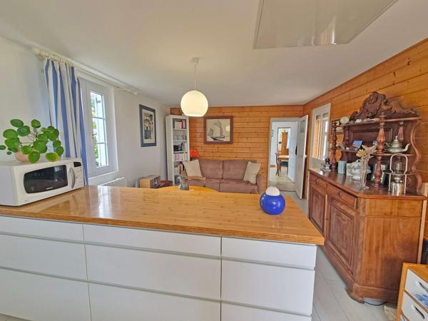 Maison de plain-pied, vue mer exceptionnelle,  accès direct à la plage