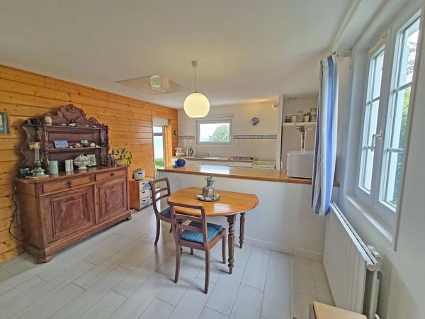Maison de plain-pied, vue mer exceptionnelle,  accès direct à la plage