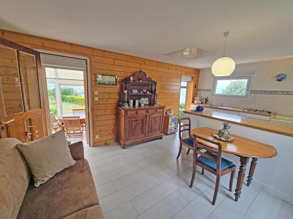 Maison de plain-pied, vue mer exceptionnelle,  accès direct à la plage