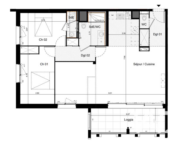Appartement à vendre 4 pièces 85,8 m² La Grande-Motte