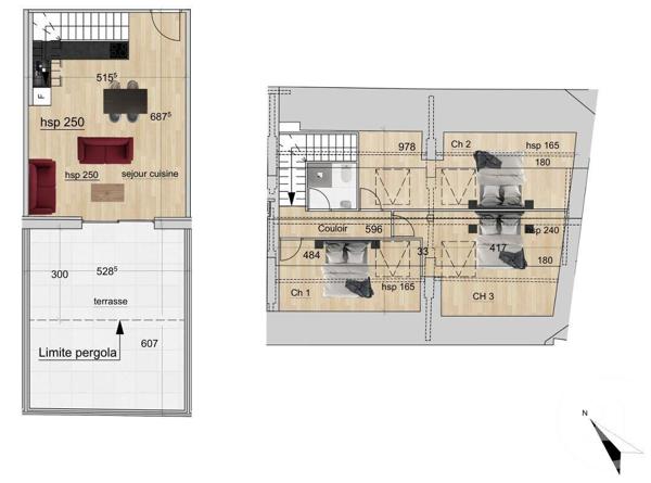 Appartement F4 à vendre  5 pièces - 86,67 m2 VINZIER - 74