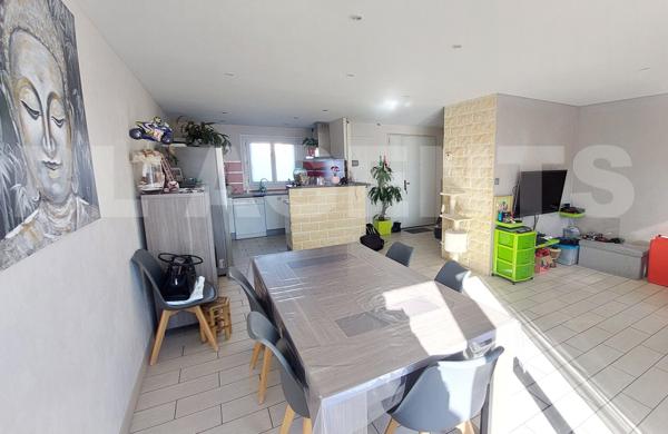 À Cugnaux, maison mitoyenne 4 chambres – 100m² + terrasse 25m²