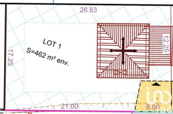 Terrain à vendre 462 m² Saint-Maurice-l'Exil