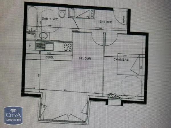 Appartement à vendre 2 pièces 46.55m²