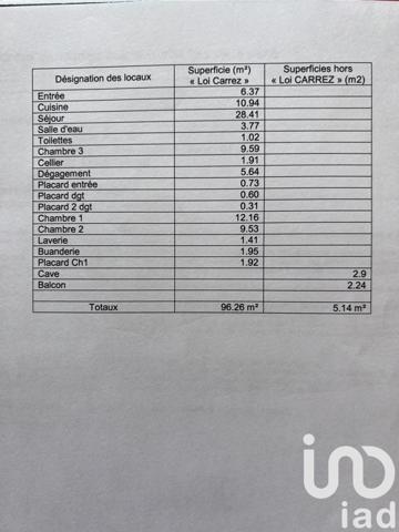 Appartement 5 pièces de 96 m² à Compiègne (60200)