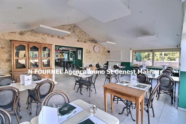 EN EXCLUSIVITE SAINT GENEST MALIFAUX À VENDRE : MURS ET FONDS DE COMMERCE RESTAURANT ? AVEC APPARTEMENT PRIVATIF AU DESSUS